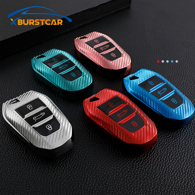 For Peugeot 2008 3008 4008 5008 308 408 508 Citroen C4 C4L C6 C3-XR Picasso DS3 DS4 DS5 Car Smart Key Case Bag Cover Fob Holder