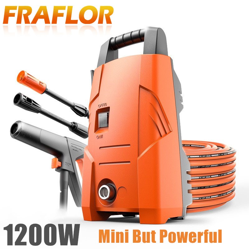 220V Portable 1200W Car Washer Washing Machine Cleaner Water Priming Connect Water Tap Electric High Pressure Carden Cleaning