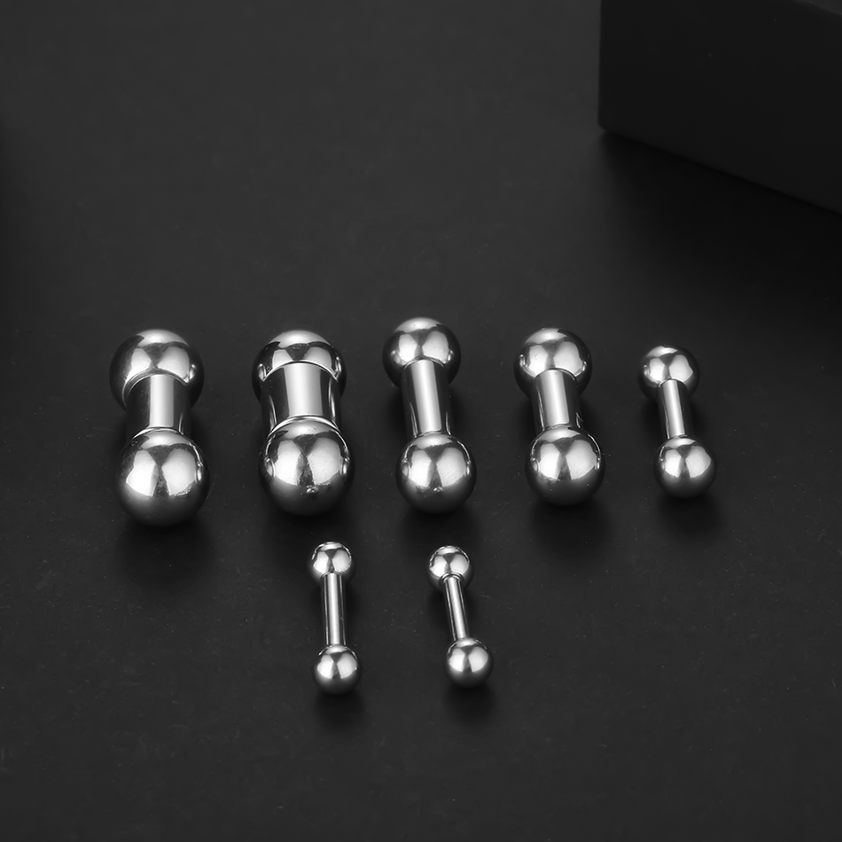 10Pcs/lot Steel Straight Barbell Tongue Piercing Large Size Tongue Ring Nipple Barbell Ring Lip Piercing Body Jewelry