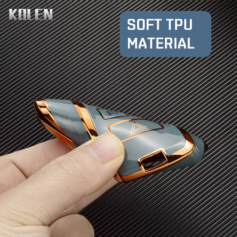 Plating TPU Car Key Case Shell Cover Fob For Land Rover Range Rover Evoque Discovery Sport Velar For Jaguar XE XF E-Pace F-Pace