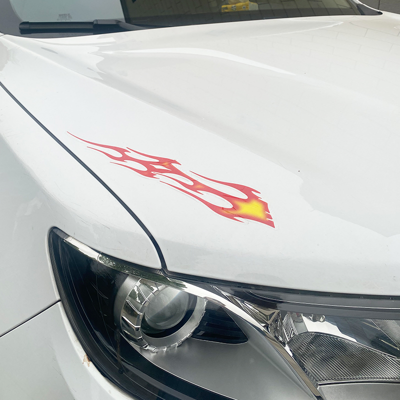 39CM Big Size Flame Decal for Auto Car Motocycle ATV Vehicle Waterproof Fire Sticker Car-styling