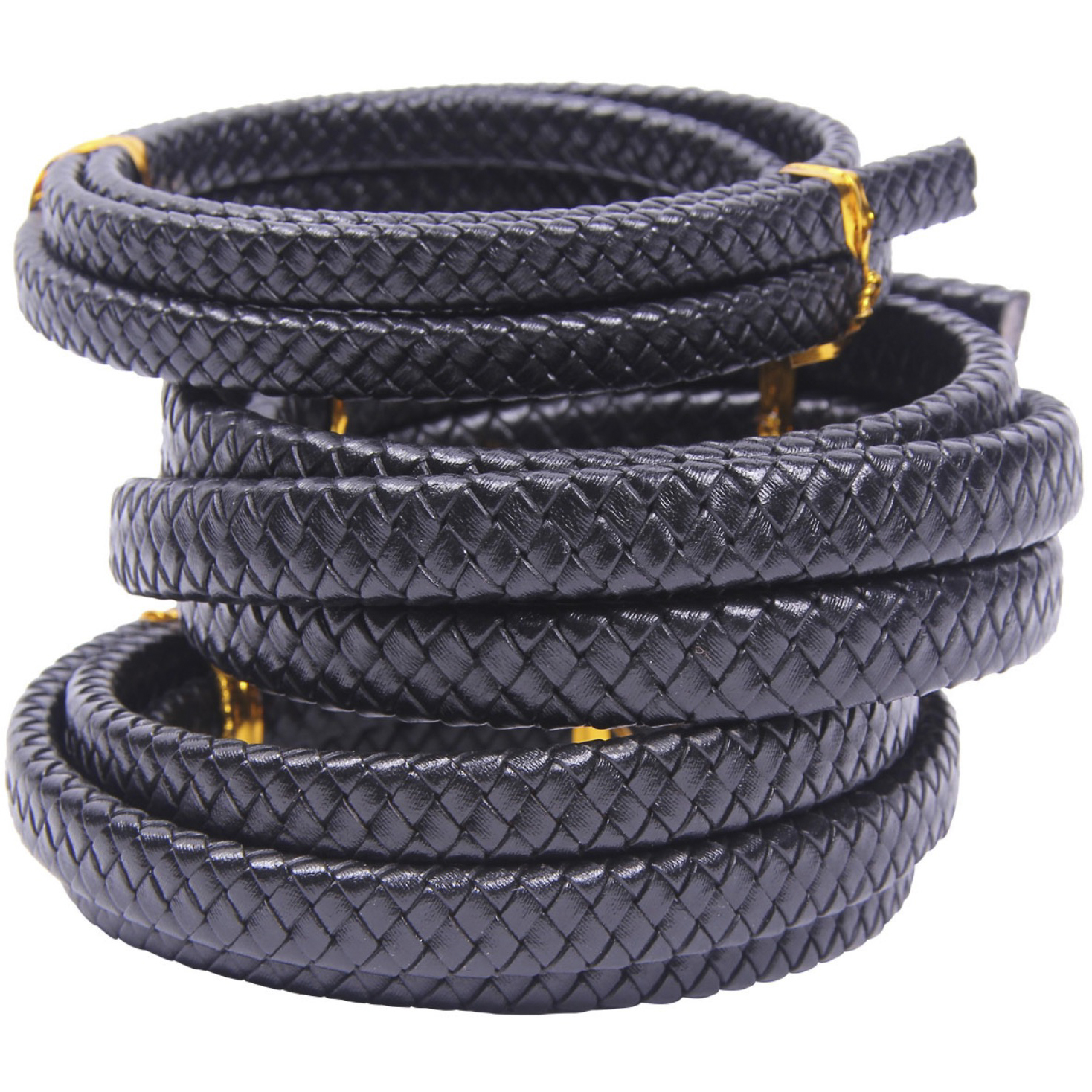 REGELIN 8-12MM Flat Braided Cowhide Leather Bracelet Findings Genuine Leather Cord String Rope DIY Necklace Bracelet Making