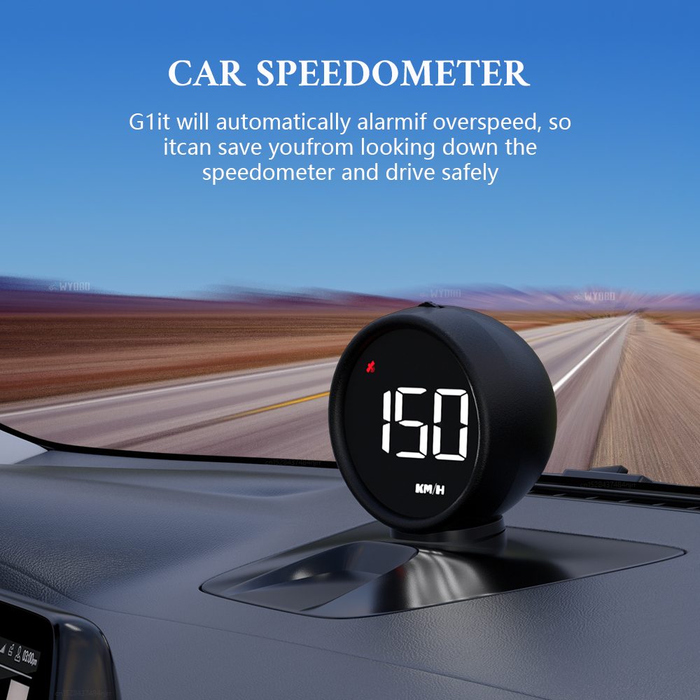 2023 G1 Car HUD OBD2 GPS On-board Computer Digital Head Up Display Auto Speedmeter Speed Windshield Projector For All Car