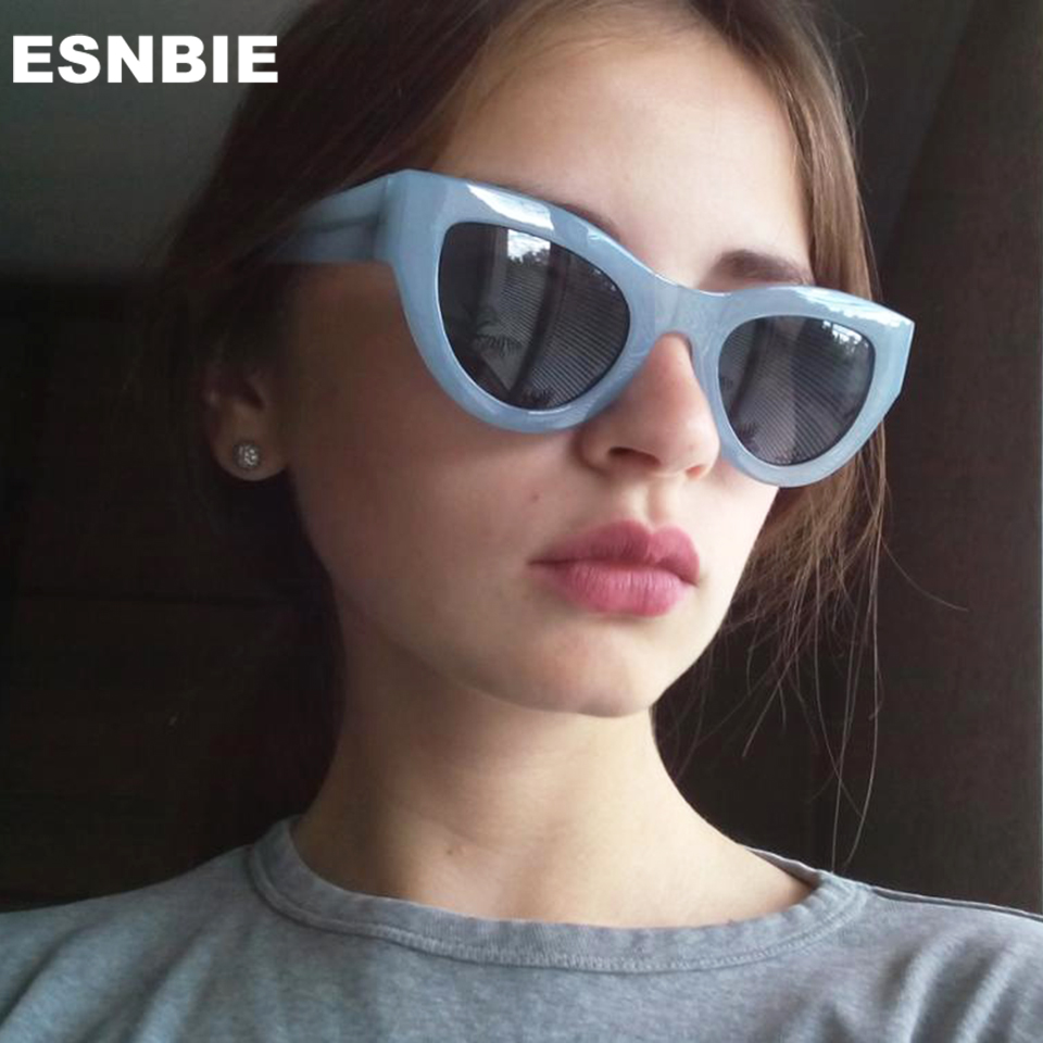 ESNBIE Pink Sunglasses Women Cat Eye Vintage Sun Glasses Sexy lunette de soleil femme oculos UV400 Glasses Female Eyewear