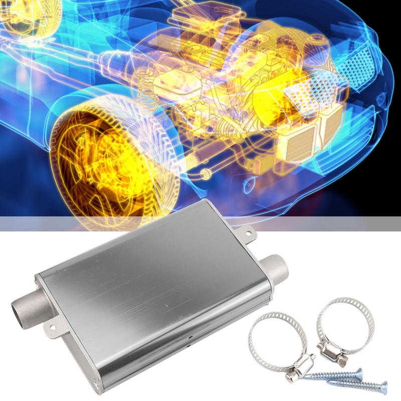 24mm Muffler Parking Heater Exhaust Pipe Muffler Heatproof Reduce Noise Aluminum Alloy Air Heater Exhaust Silencer