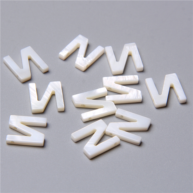 5pcs/lot Hot sale Natural Letter Mother Of Pearl Shell Beads White Inital A-Z Letters Seashell Bead For Jewelry Handmade Making