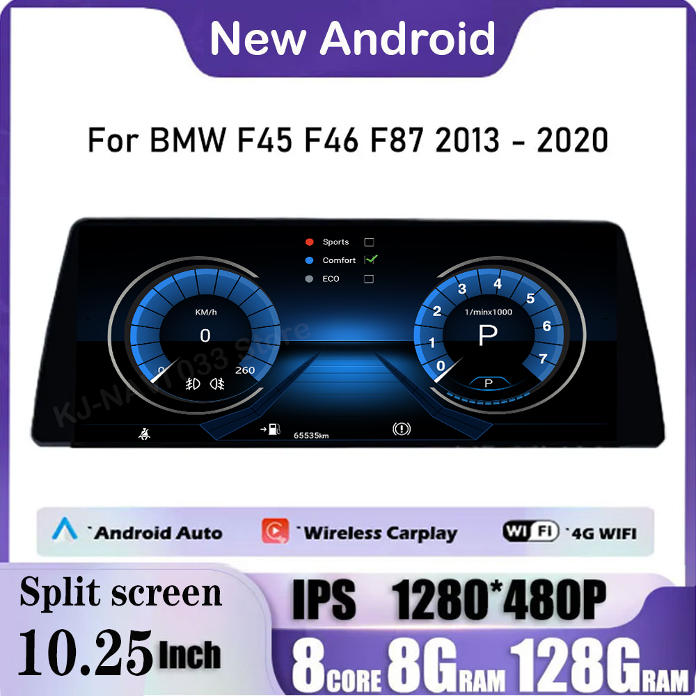 8 Core For BMW F45 F46 2013 - 2020 10.25 Inch Touch Screen Android 14 Car Stereo Carplay GPS Navi Multimdia WIFI+4G ID8 UI
