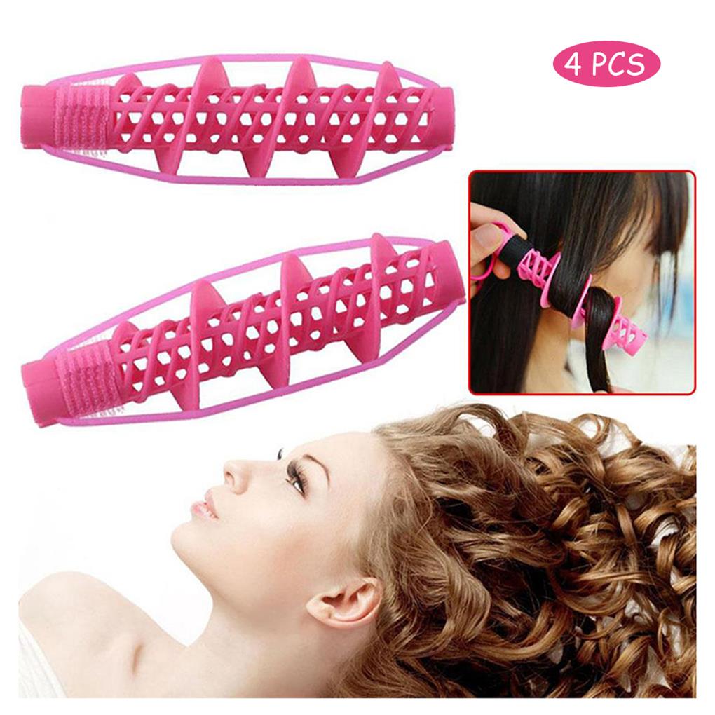 2pcs Women Hair Curlers Home Barber Shop Spiral Hairdressing Roller