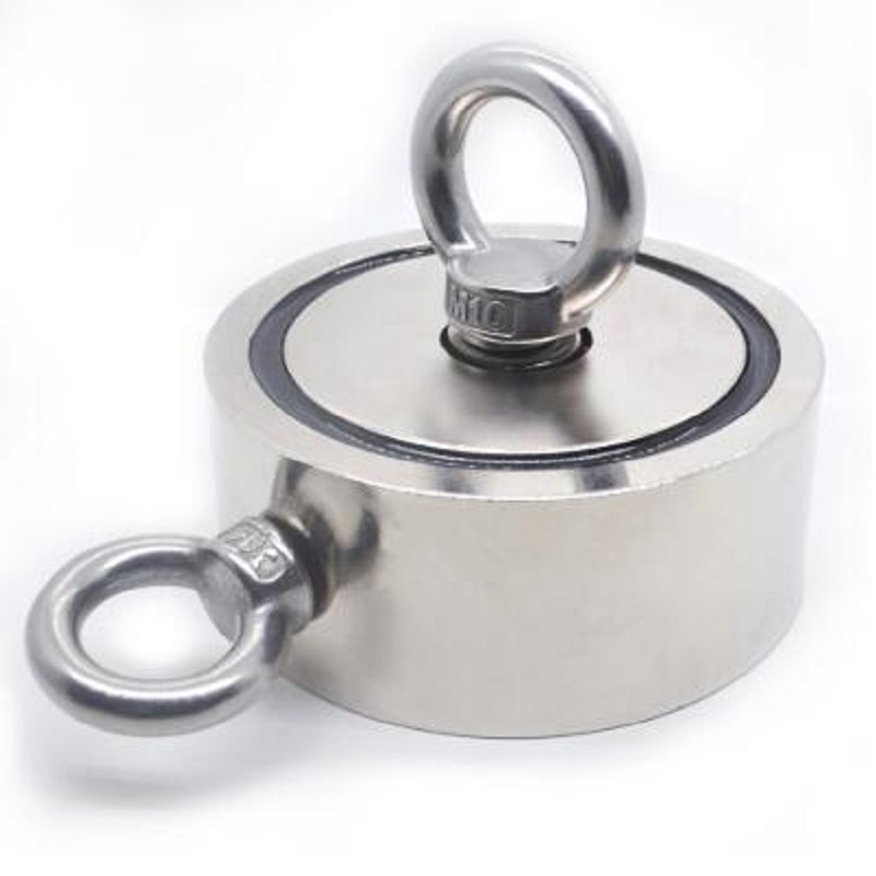 Strong Neodymium Magnet Double Side Search Magnetic hook D48 - D74mm Super Power Salvage Fishing Magnetic Stell Cup Holder