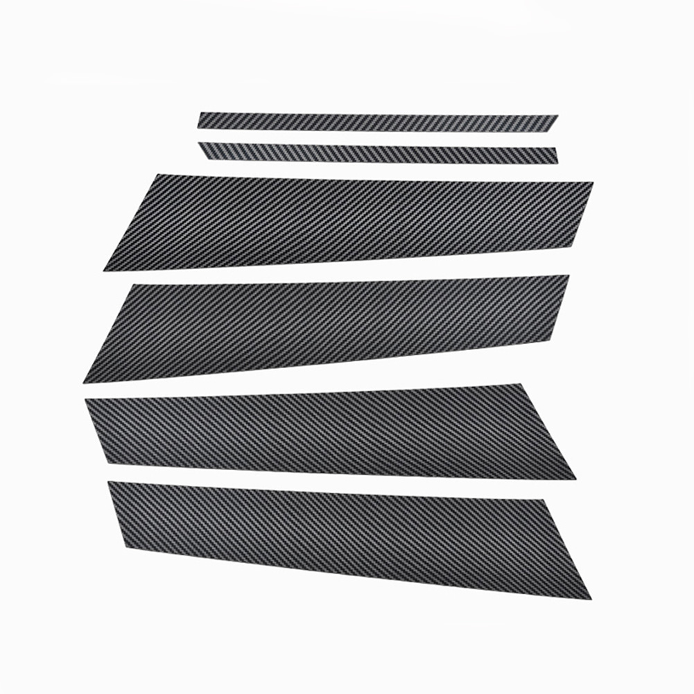 6PCS For Mercedes Benz A Class W177 A180 A200 A220 A250 2019+ Car Accessories Window B C Middle Column Pillar Strip Trim Sticker