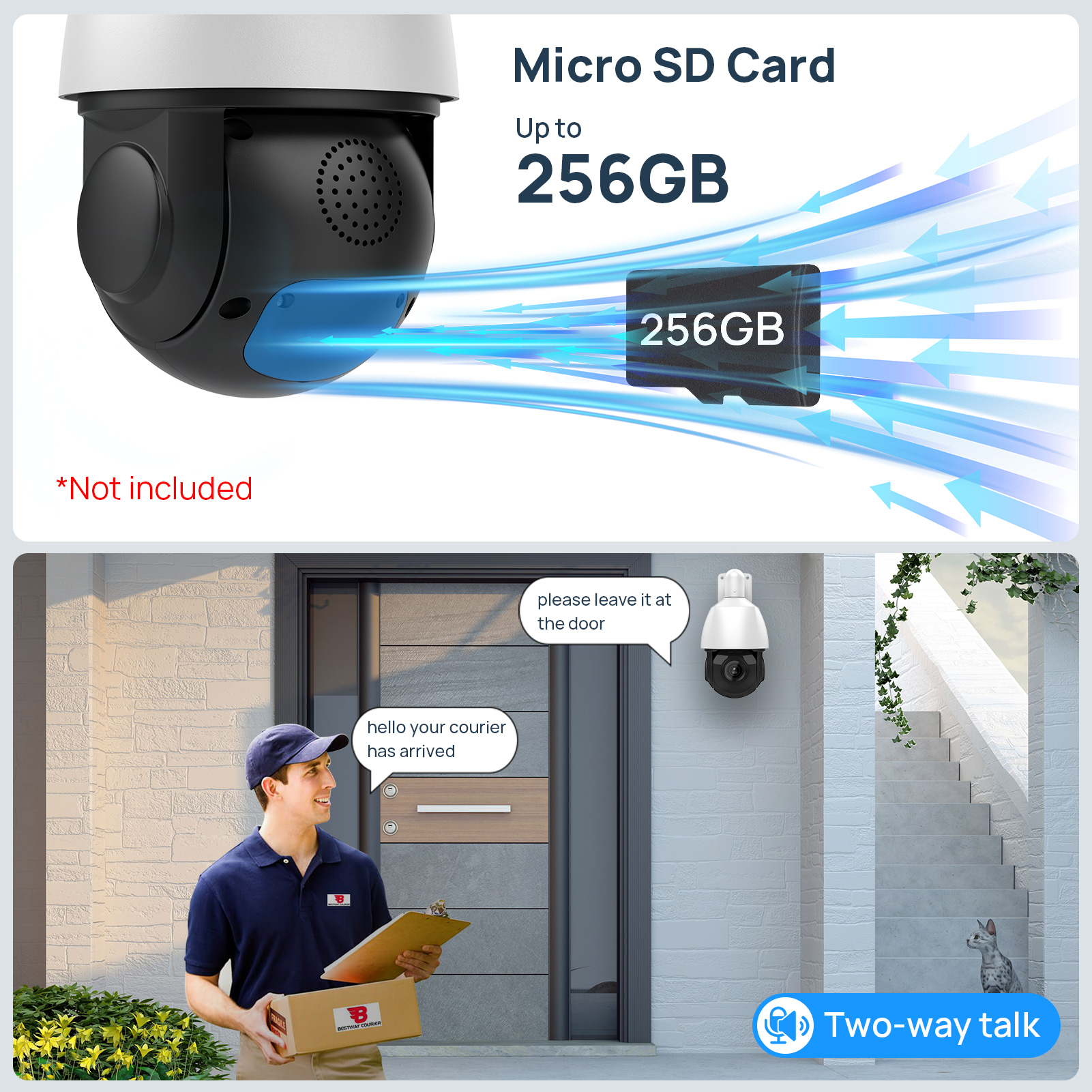 HIK Compatible 8MP 18X PTZ 5MP Speed Dome IP Camera Two-way Audio PoE Security CCTV Camera Outdoor IR Surveillance Camer