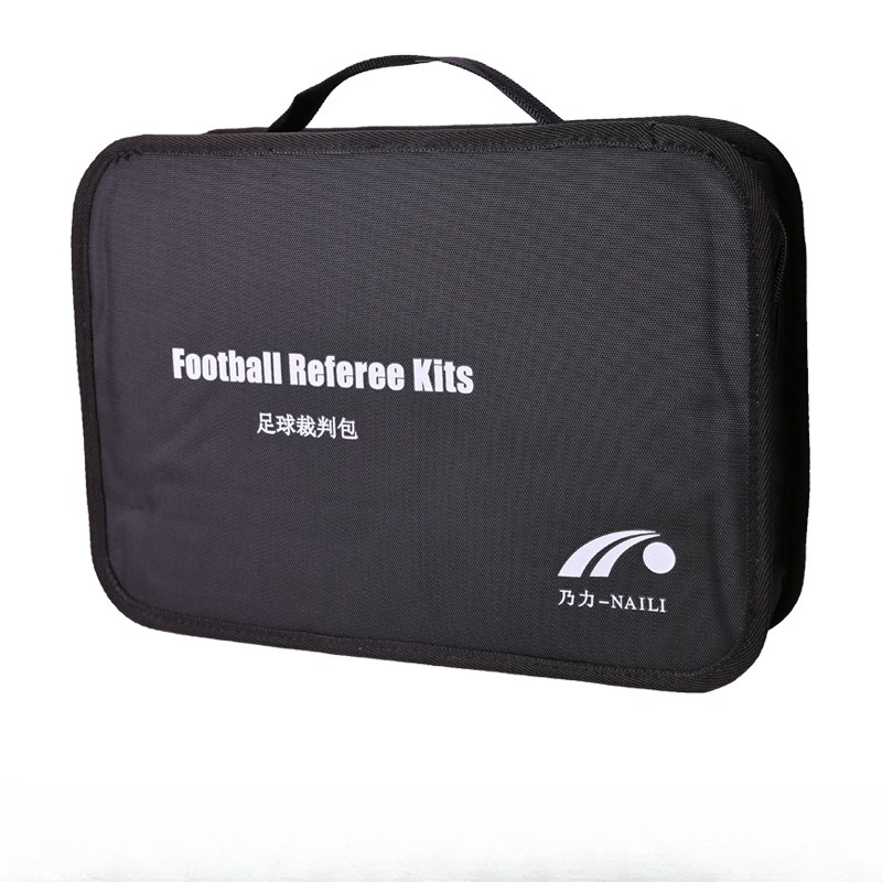 Soccer Referee Bag Coin Cards Whistle Set Professional Football Red And Yellow Card Referee Flag Kit Sports Training Equipment