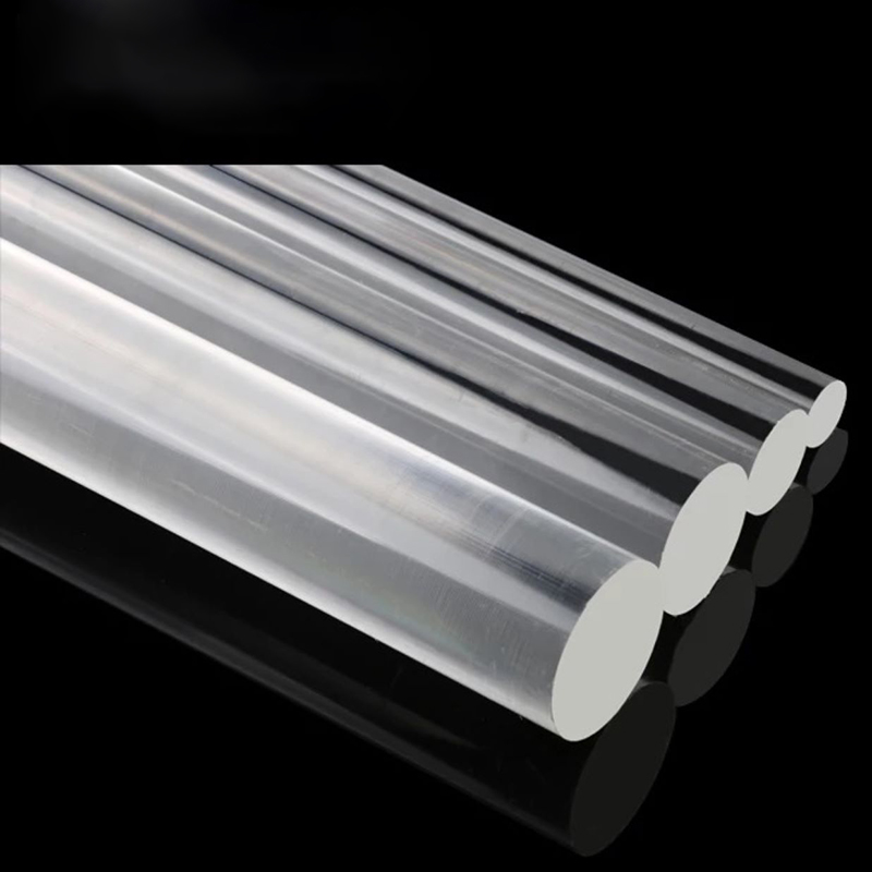Transparent Acrylic Stick Solid Plexiglass Rolling Pins Industry PMMA Rolling Roller Bar DIY Tools Rod Jewelry Holder Stand