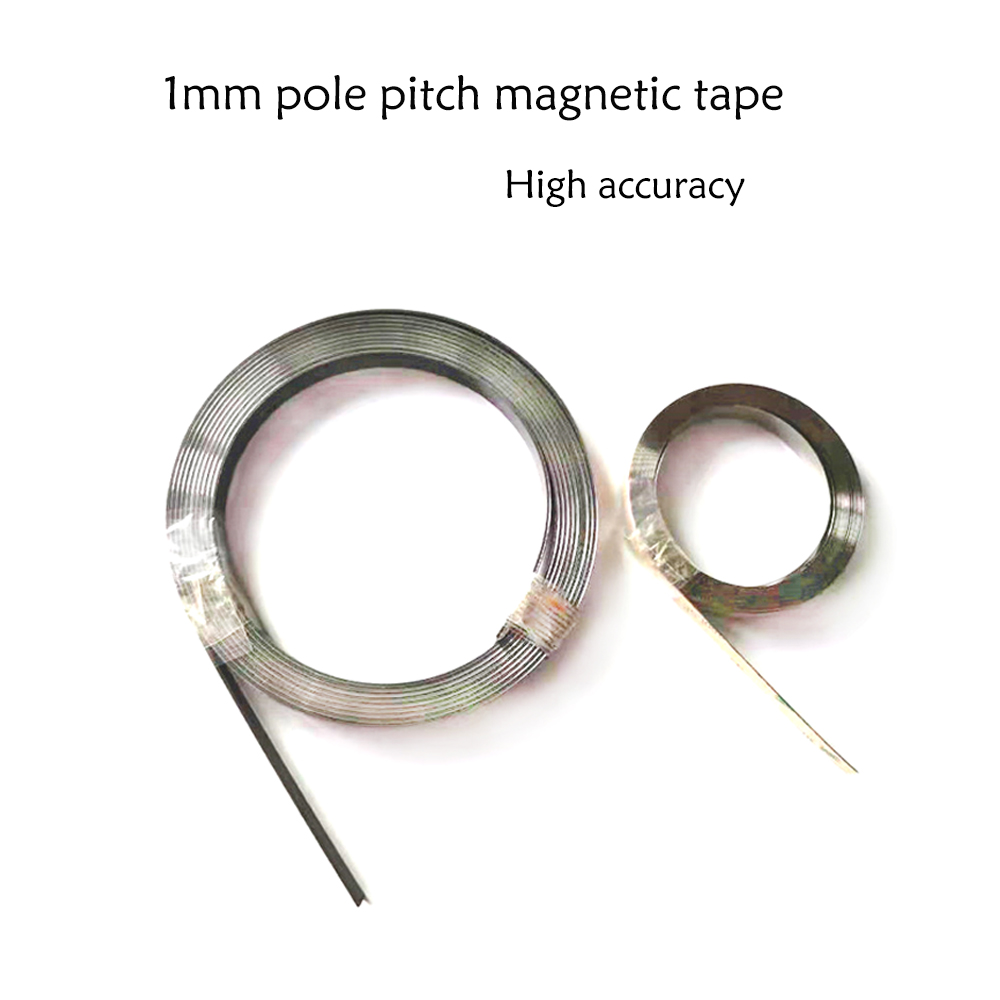 TR10 1+1mm High Accuracy Magnetic Tape Pole Length 1mm Strip Size 10*1.5mm for Magnetic Sensor Lathe Woodworking Stone
