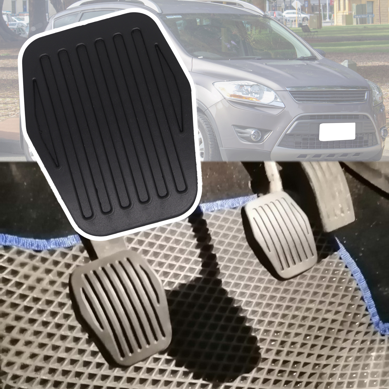 Clutch Brake Pedal Pad Manual For V40 C30 C70 II Cabrio MK2 S40 V50 Car Rubber Foot Pedal Lining Covers Replacement Parts