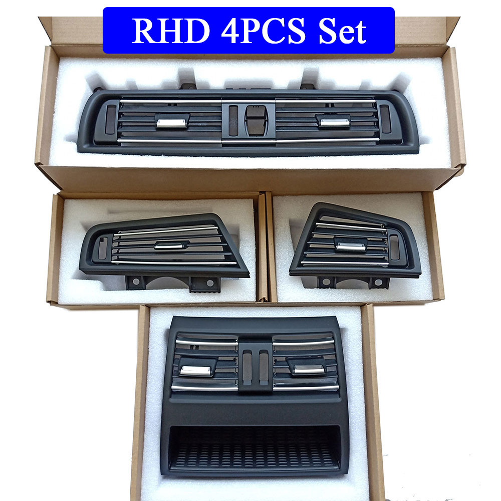 RHD Right Hand Driver Chromed Air Conditioner Ac Vent Outlet Grille Replacement For BMW 5 Series F10 F11 F18 520 523 525 528 530