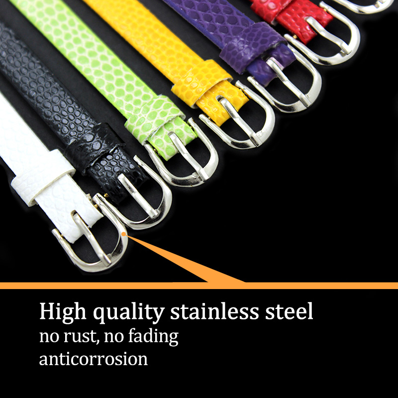 100PCS 8MM PU Leather Snake Wristband&Bracelets " Can Choose the Color" Fit DIY 8mm Slide Letters/charms LSBR03*100