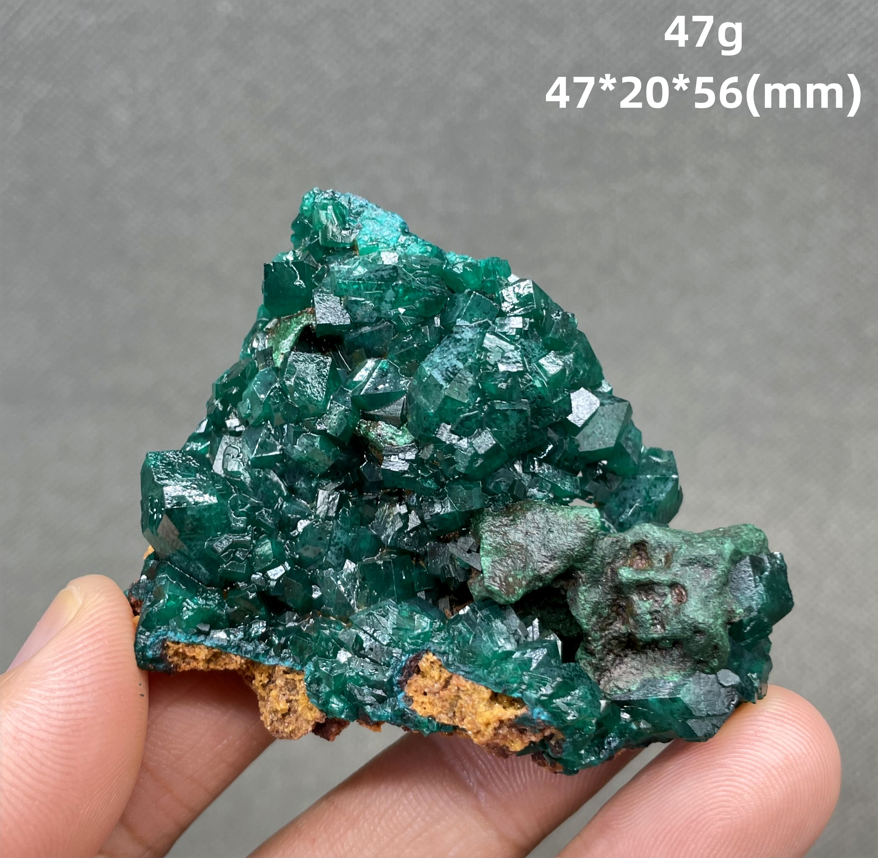 Very rare! 100% Natural Congo green Dioptase Mineral specimen stones and crystals quartz