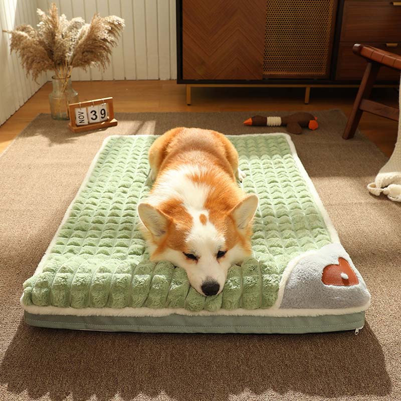 Pet Dog Bed Mat Pillow Design Protect Cervical Spine Comfortable Soft Indoor Dog Kennel Removable Easy Cleaning Dog Accessories