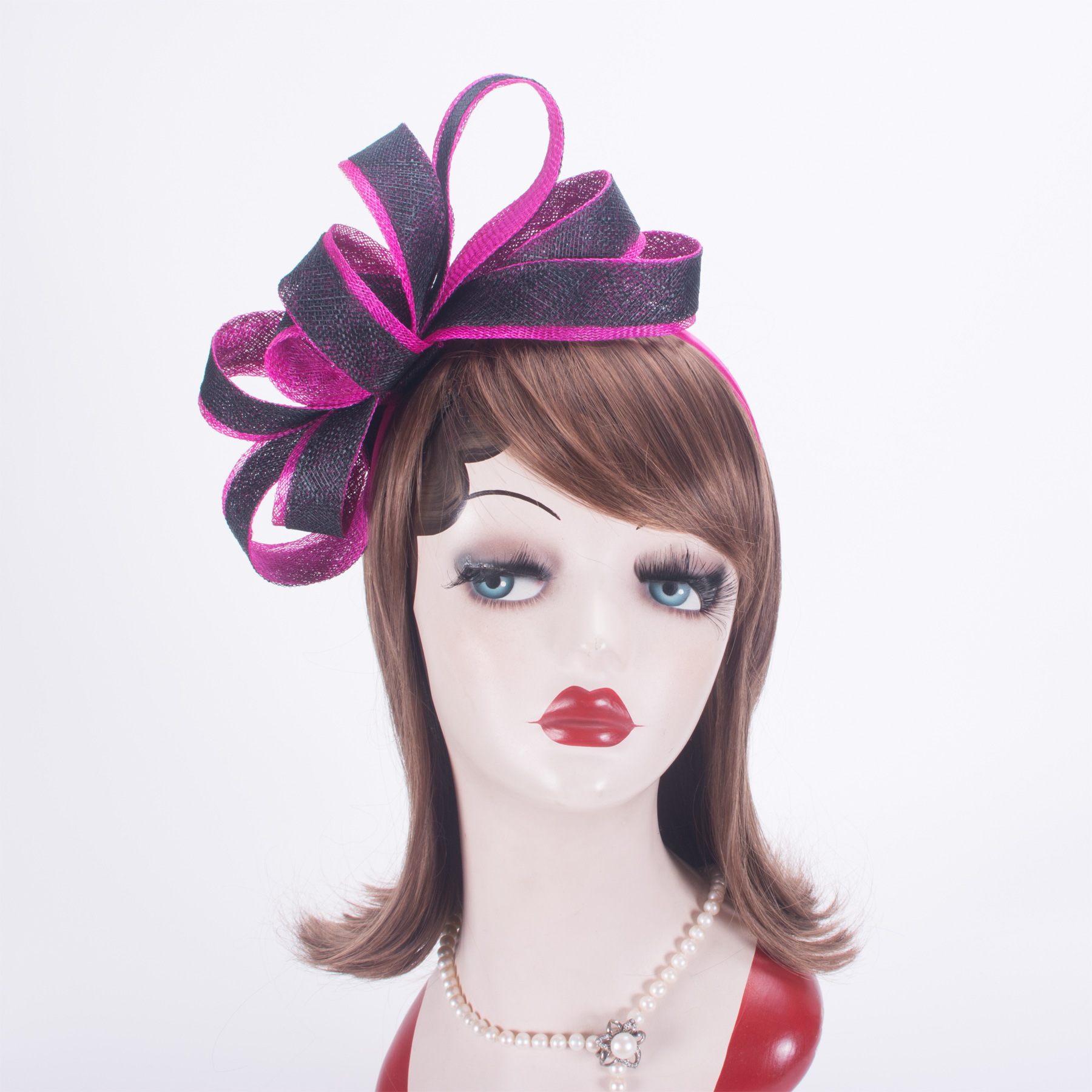 Womens Kentucky Derby Sinamay Fascinators Wedding Church Racing Hats Headband Headpiece T464
