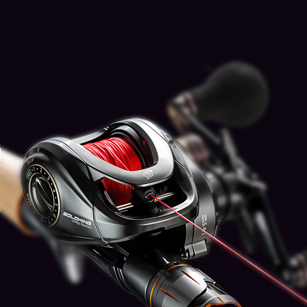 HIAW200 Baitcasting Reel Remsysteem Reel 9.5Kg Max Drag 11 + 1 BB 5.4/7.2 Gear Ratio High-speed Fishing Reel Baitcaster Reels