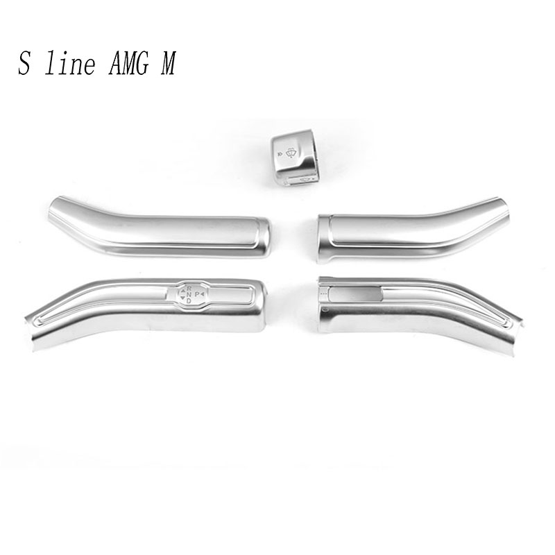 Car Styling For Mercedes Benz CLA C118 GLA H247 GLB X247 A B Class W117 W247 Shift Lever Wiper Rod Interior Covers Stickers Trim