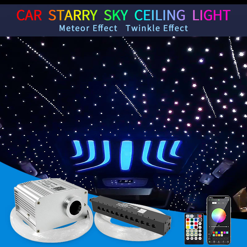10w Meteor Twinkle Car Star Roof Light Starry Sky Ceiling Light Home Interior Romantic Night Lamp LED Auto Fiber Optic Lighting