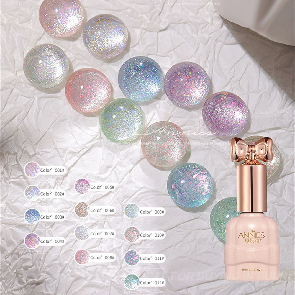 Broken Cats Eye Glue Super Bright Broken Ice Cryolite Cat Eye Gel Explosive Flash Washable Nail Glue Nail Polish Glitter