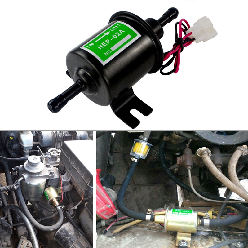 3X Universal 12V Heavy Duty Electric Fuel Pump Metal Solid Petrol Inline Fuel Pump Transfer Pump 12 Volts HEP-02A