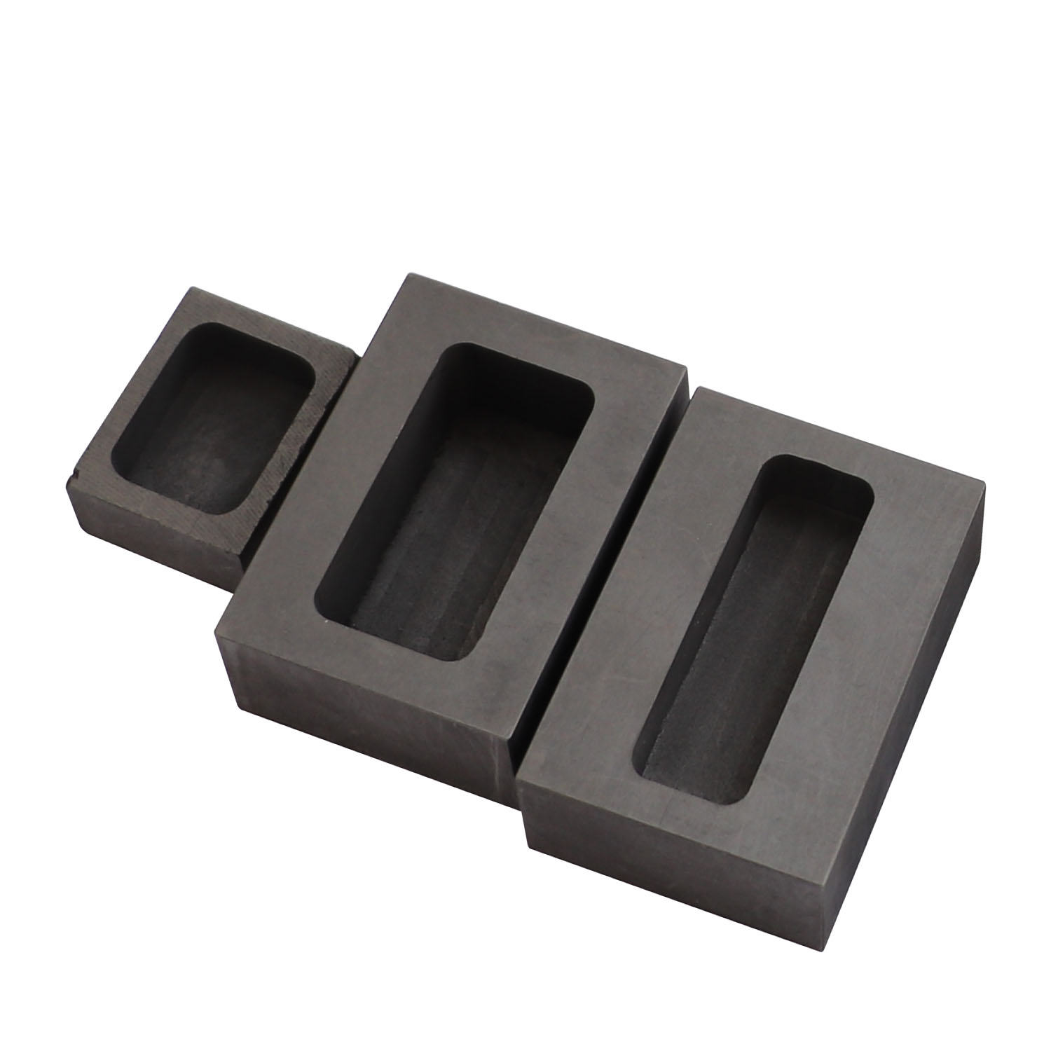 Graphite Oil Baths For Smelting Gold Bars And Silver Ingots Casting Moulds Square Durable Oil Baths With Handles Durable