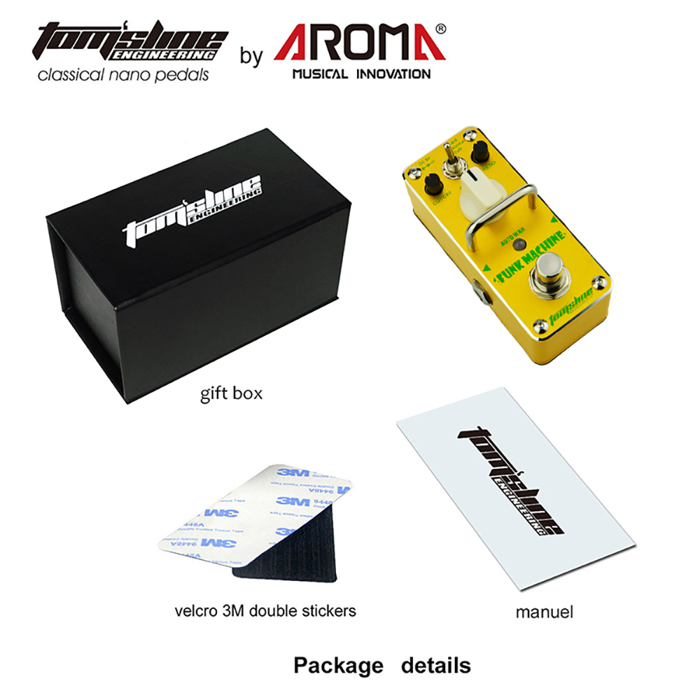 Aroma Electric Guitar Effects Pedal AFK-3 FUNK MACHINE Processors True Bypass Auto Wah Effect Pedal Guitar Parts & Accessories