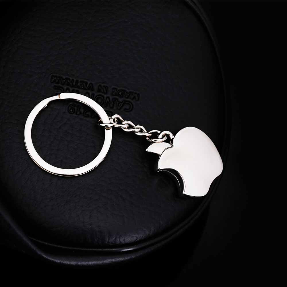 KISSWIFE New arrival Novelty Souvenir Metal Apple Key Chain Creative Gifts Apple Keychain Key Ring Trinket