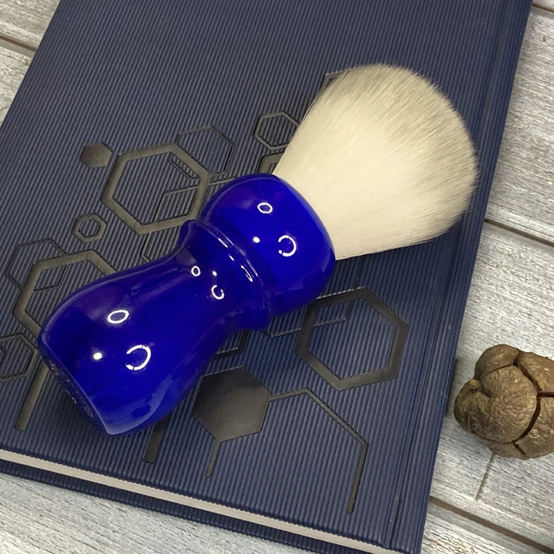 Yaqi 24mm Arctic Sky Deep Blue Handle mens Shaving Brush Beard Brush