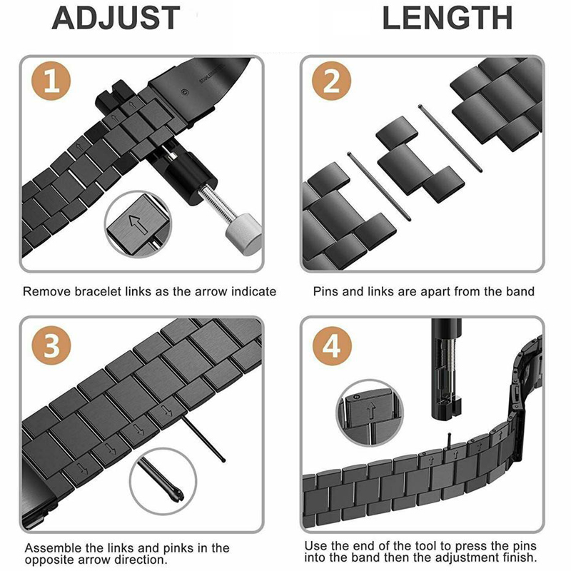 Link Watch Remover Strap Tool Kit Repair Bracelet Band Pin Adjuster Metal Opener