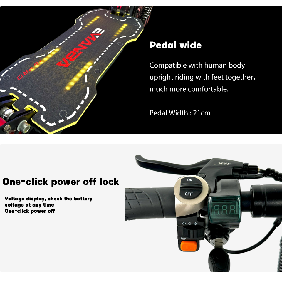 7Days Delivery 2400W 48V 21AH Dual Motor Wheel 10 Inch Maximum Kilometers 60-70KM Brake Folded Electric Scooter