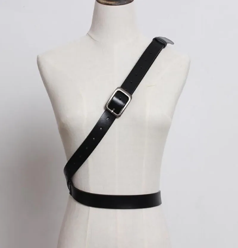 200CM Belt Double Wide Wrap Genuine Leather Medieval Long Shoulder Belt Vikings Tactical Pin Buckle Strap Gear For Women