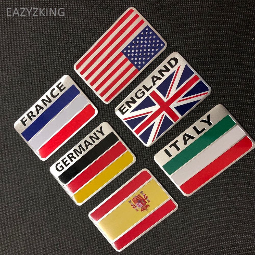 EAZYZKING Car-Styling National Flag Stickers for Land Rover Range Rover Evoque Freelander Discovery