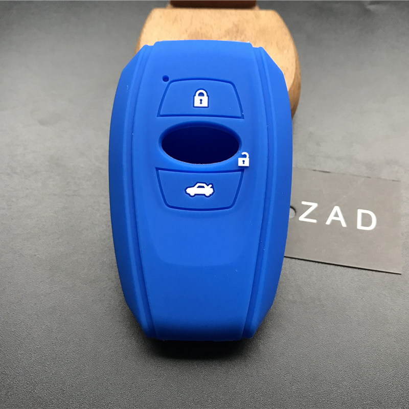 ZAD-Funda de goma de silicona para llave de coche, carcasa para subaru Legacy impreza forester xv trezia BRZ levorg outback, 3 botones