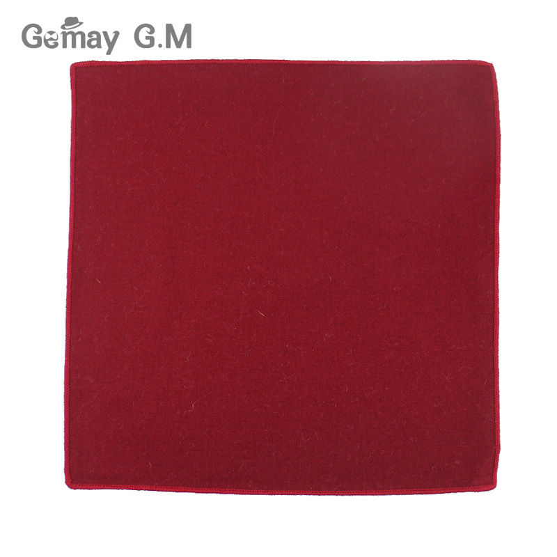 High Quality Hankerchief For Men Solid Wool Hankies Classic Mens Pocket Square Handkerchiefs Striped Scarves For Suits 23*23cm