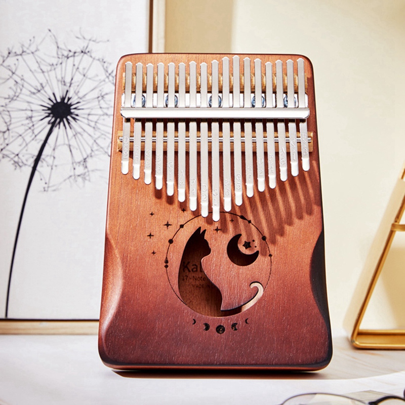 Zani 17 Keys Kalimba Note Hand Thumb Piano Instrument Wood Musical Instruments Accessory Gifts Kids Creative Music Box