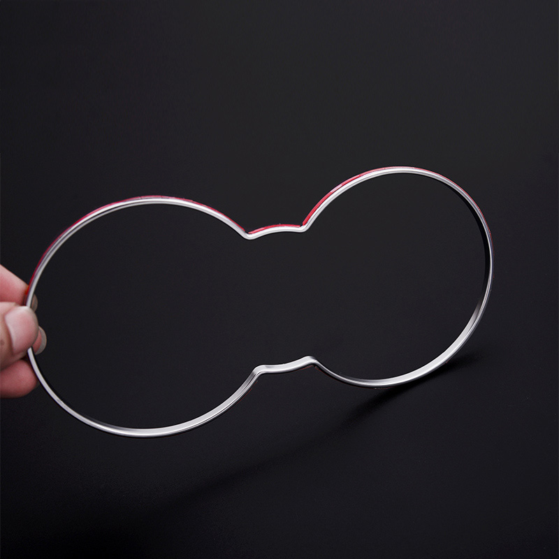 Car ABS Chrome Front Water Cup Holder Frame Trim Cover Sticker for Jaguar XE X760 F-PACE f pace X761 2016 Auto Part Accessories