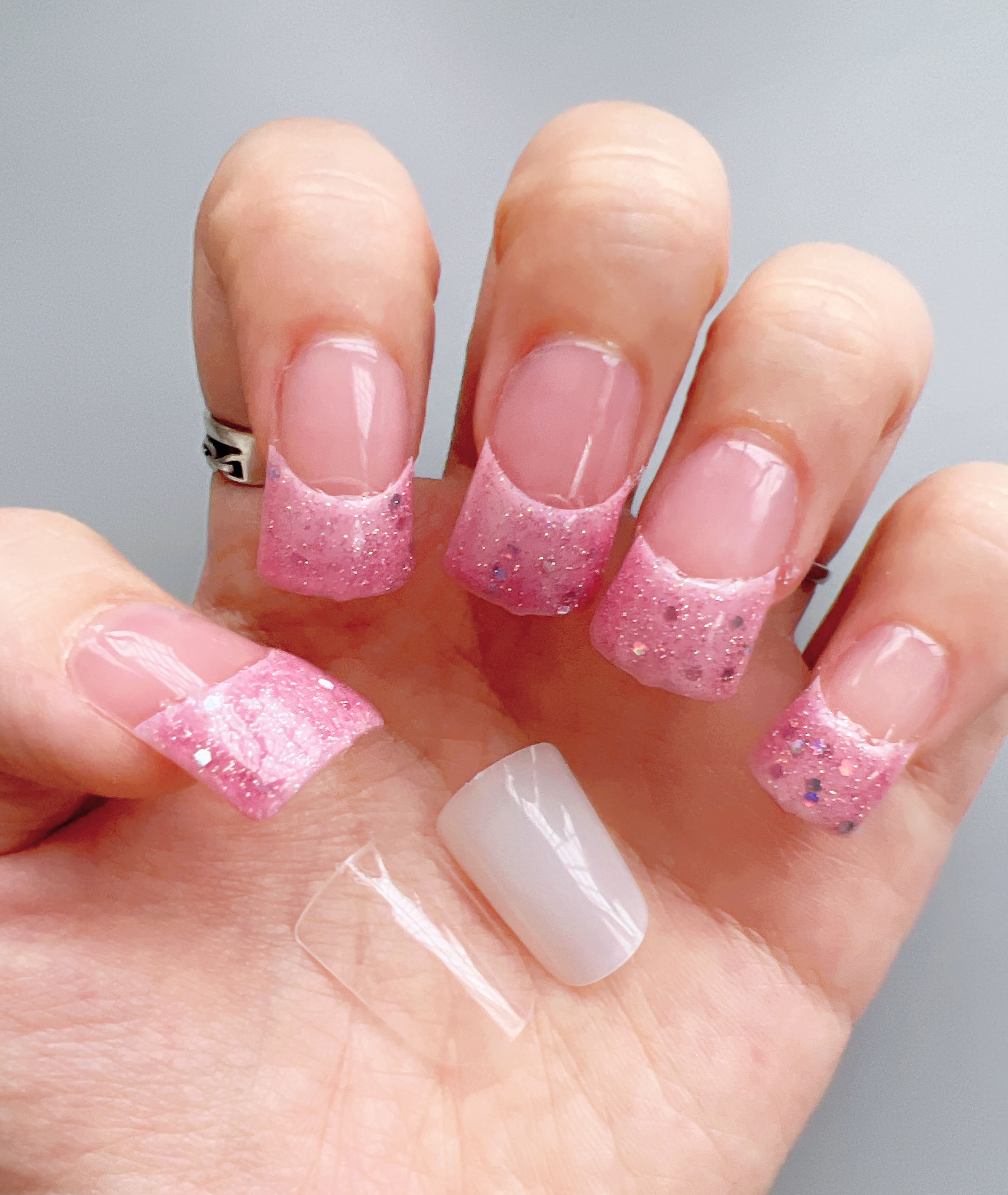 XMQ Full Nail Art Tips Short Duck Nail Tip 120pcs/bag