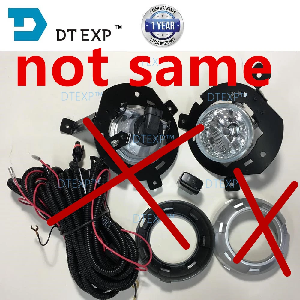1 Piece or 2 6400A585 2007-2019 V97 Fog Lamp Cover for Pajero V93 Front Lamp Cover for Montero V98 V87 Not for L200