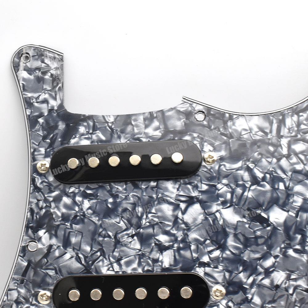 NEW Loaded Prewired Guitar Pickguard Guard Plate Ivory 3Ply with SSS Ceramic Magnet Pickups Set for ST Electric Guitar Parts
