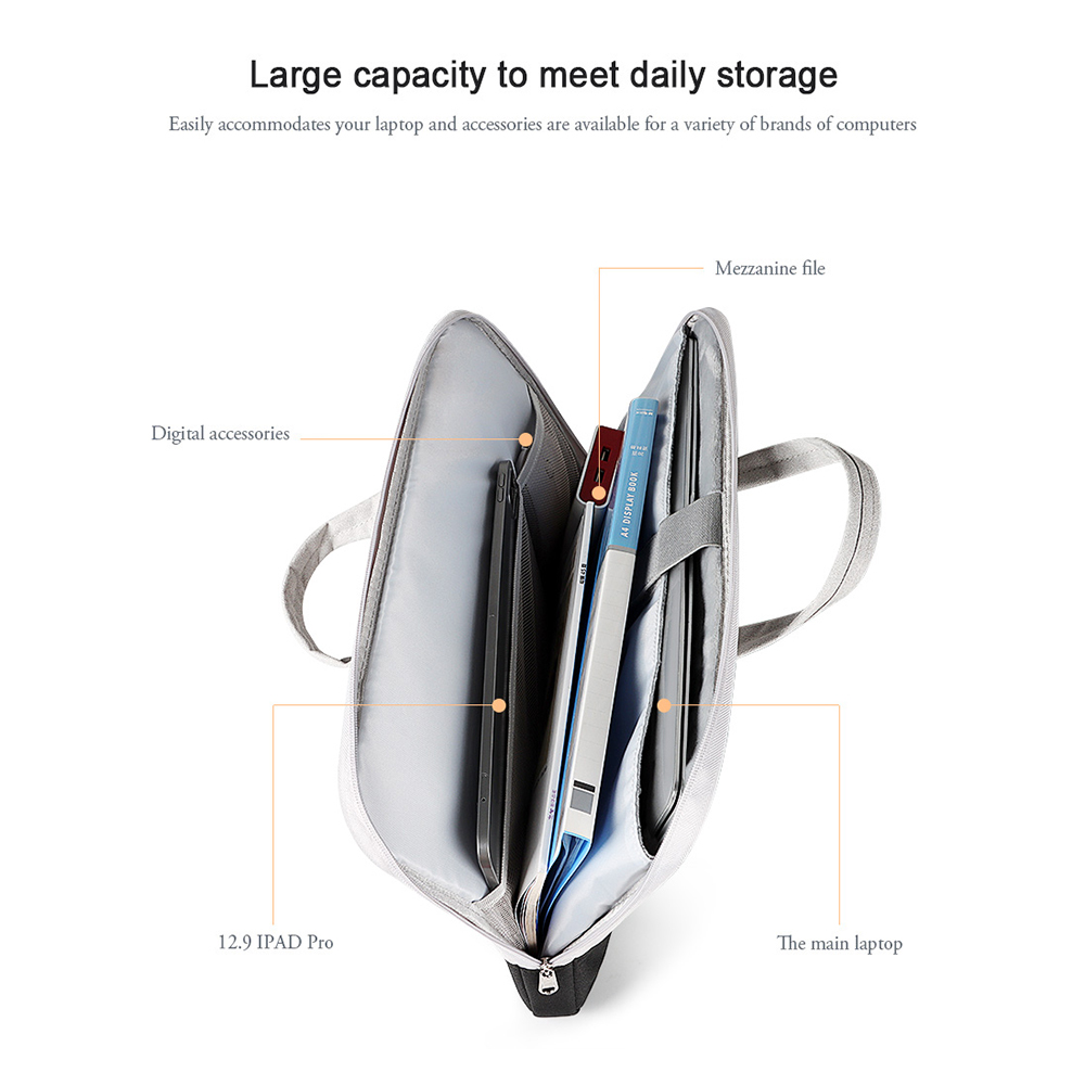 Laptop Sleeve Bag 13.3 14 15.6 Inch Handbag With Inside Compartment Notebook Case For Macbook M1 Xiaomi New Waterproof Briefcase