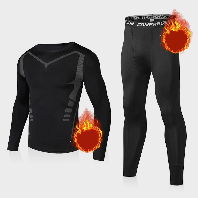 New moto gp Motorcycle Thermal Underwear F1 Set Men's Motorcycle Skiing Winter Warm Base Layers Tight Long Johns Tops Pants Set