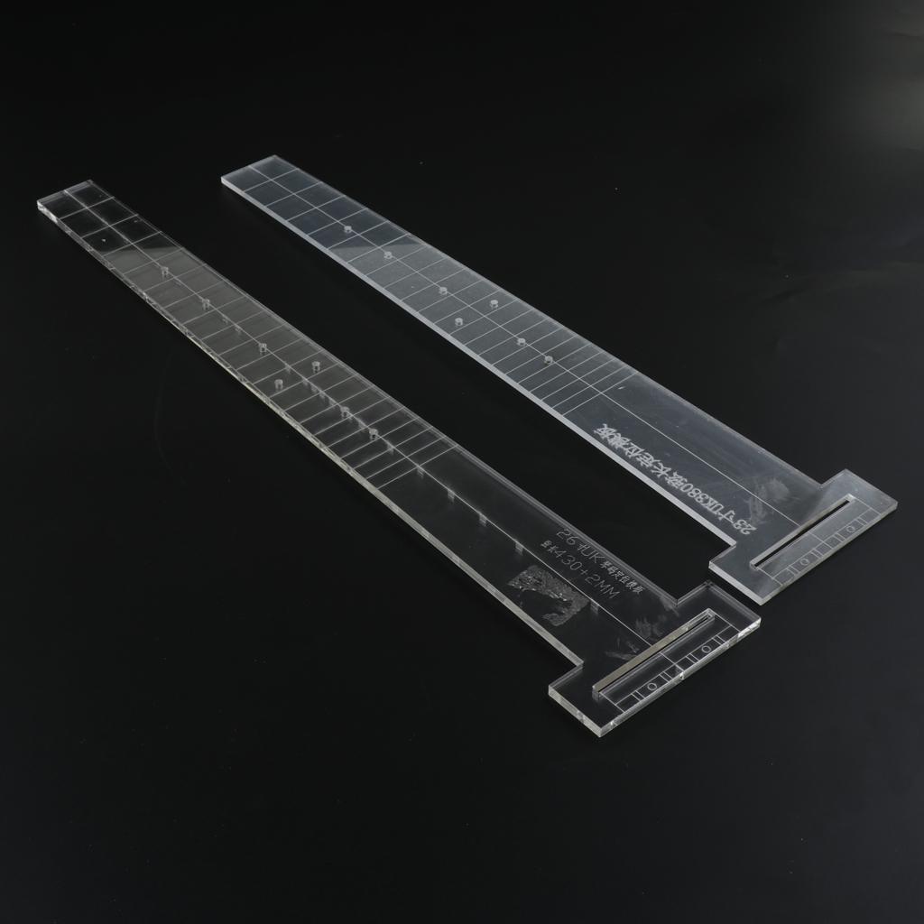 23/26 Inch Guitar Acrylic Making Fingerboard Bridge Templates DIY Tools