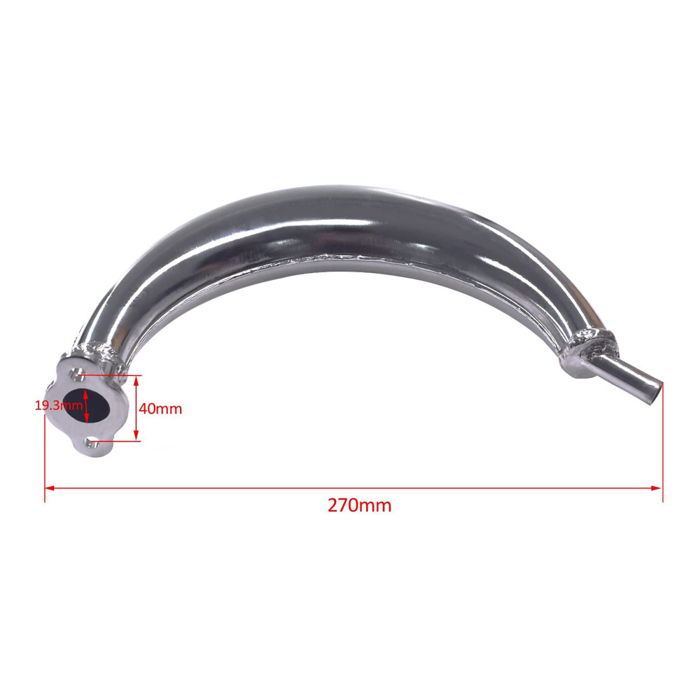 40mm Banana Muffler Exhaust Gasket Fits 49cc 50cc 60cc 66cc 80cc 2-Stroke Motorized Bicycle Bike Engine Motor Parts