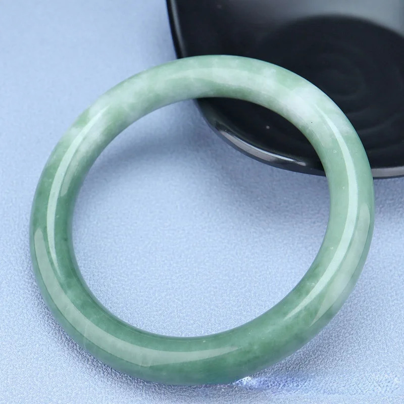 Genuine Natural Green Jade Bangle Bracelet Chinese Carved Fashion Charm Jewelry Accessories Amulet for Men Women Lucky Gifts 240624