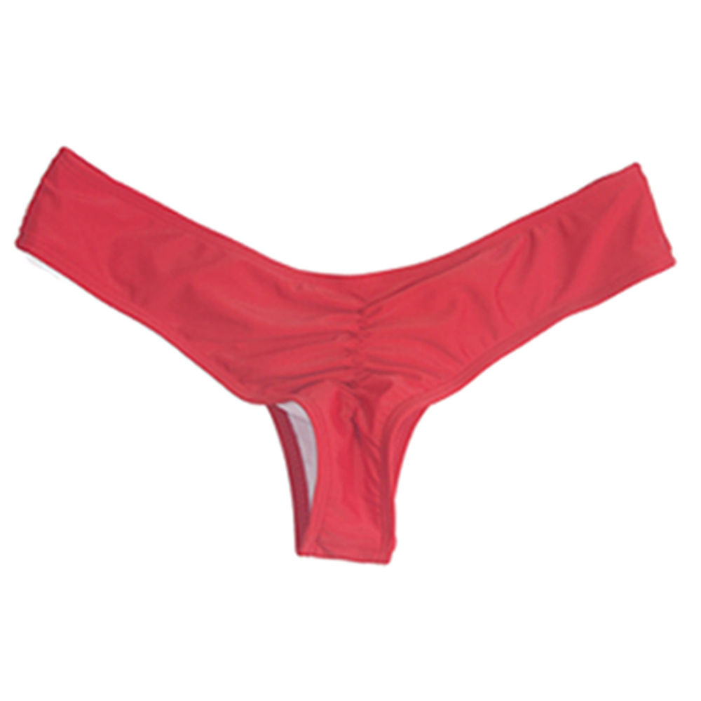 Sexy Women Brazilian Bikini Lady Swimwear Hot V Style Thong Cheeky Beach Bottom